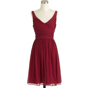 J. Crew silk chiffon dress